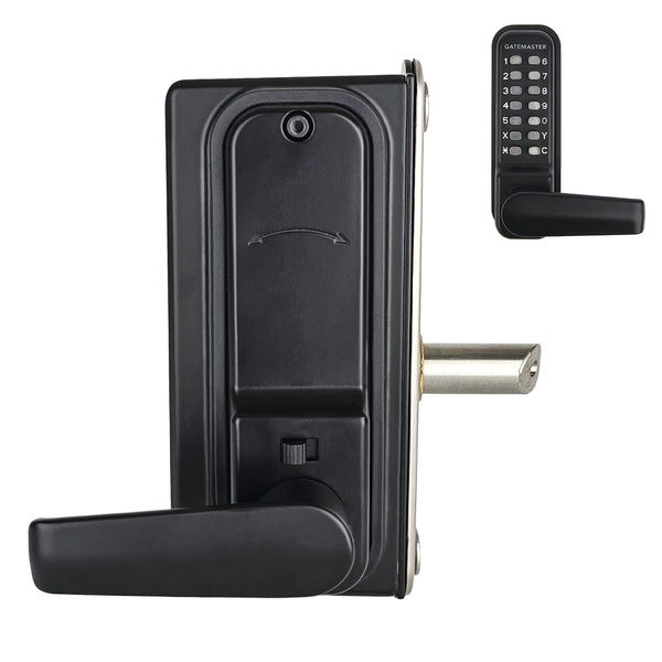 GATEMASTER Superlock Surface Fixed (for wooden gates) Digital Gate Lock with Handles and RapidReset