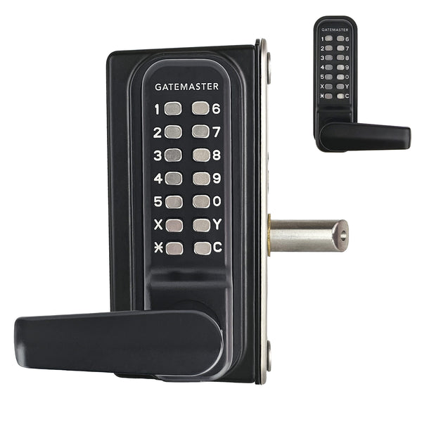 GATEMASTER Superlock Surface Fixed (for wooden gates) Digital Gate Lock with Handles and RapidReset