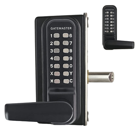 GATEMASTER Superlock Surface Fixed (for wooden gates) Digital Gate Lock with Handles and RapidReset