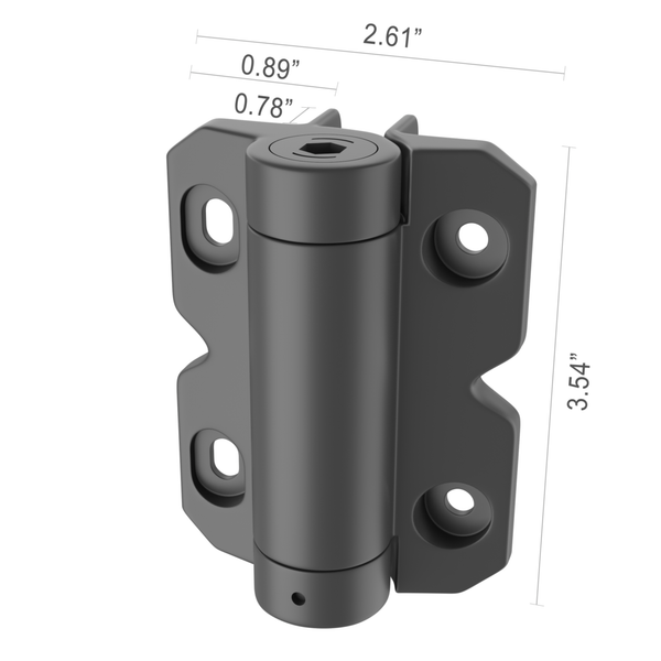 3 1/2″ ADJUSTABLE SELF CLOSING NYLON HINGES (Pairs)