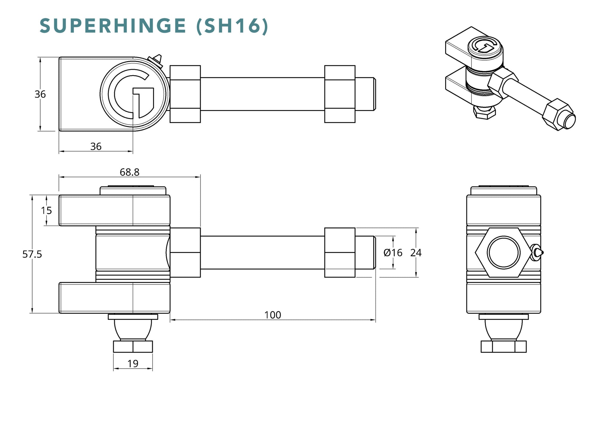 Gatemaster Superhinge – Heavy-Duty Adjustable Gate Hinge
