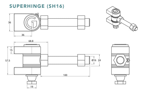 Gatemaster Superhinge – Heavy-Duty Adjustable Gate Hinge