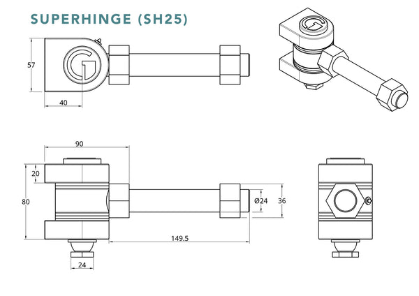 Gatemaster Superhinge – Heavy-Duty Adjustable Gate Hinge