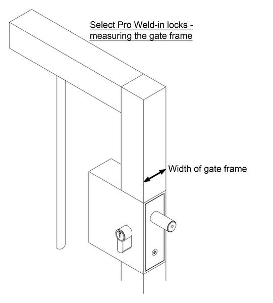 Weld-In Long Throw Key Latch