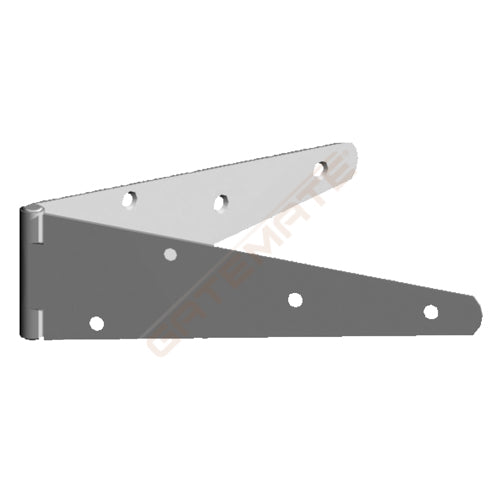 Heavy Strap Hinge, Galvanized hinges have brass pins